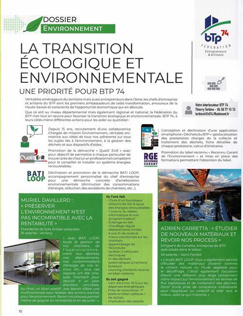 Entreprises 74